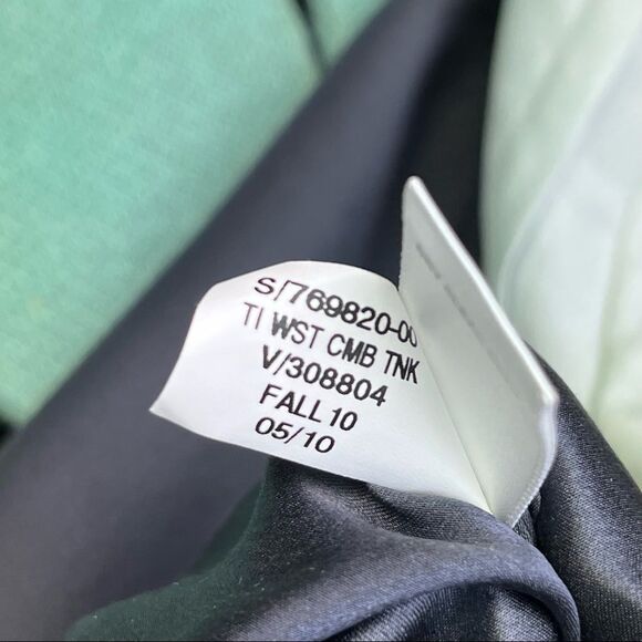 Banana Republic Gray Tie Waist Silk Sleeveless Top Size Medium - Picture 7 of 9